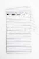 Empty notepad  sheet