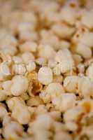 Close up on popcorn