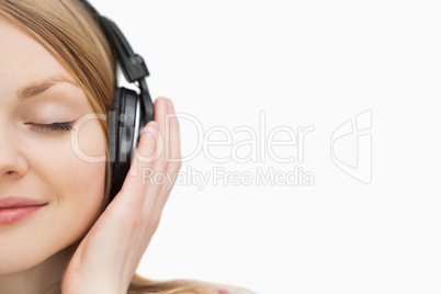 Woman with headphones