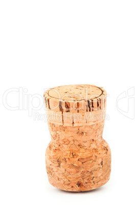 Close up of a cork placed upside down