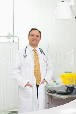 Doctor with his hands in his pockets