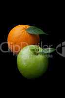 Orange and apple fruits