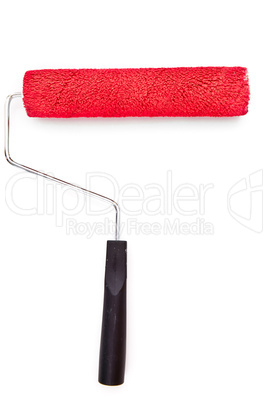 Red paint roller