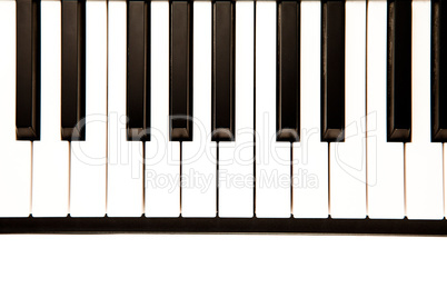Keyboard of a piano