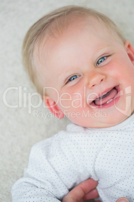 Baby laughing