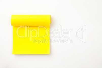 Many yellow adhesive notes