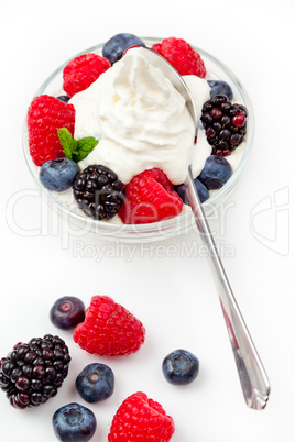 Dessert of berries