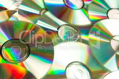 Music cd piled up