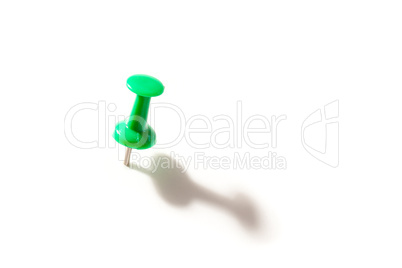 Green pushpin