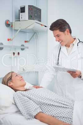 Doctor speaking to his patient