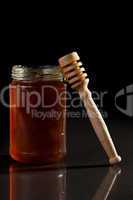 Honey jar and honey dipper