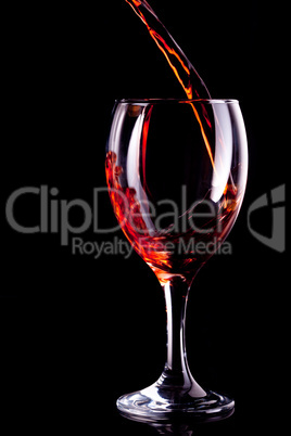 Wine being poured into glass