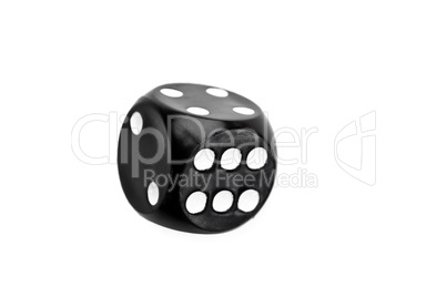 Black dice in motion