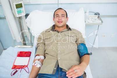 Smiling transfused patient