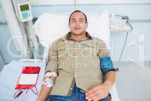 Smiling transfused patient