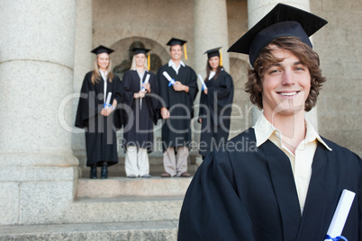 Close-up of a smiling graduate