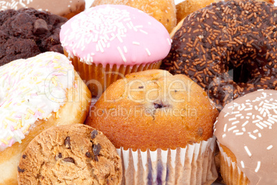 Cakes with icing sugar