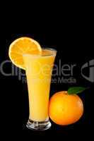 Orange  juice with orange slice