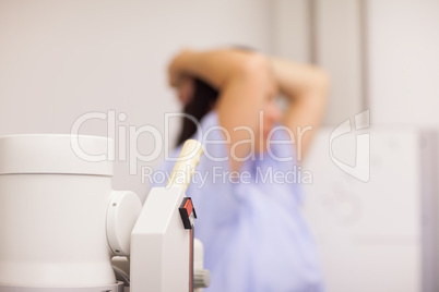 Medical machine next to a patient