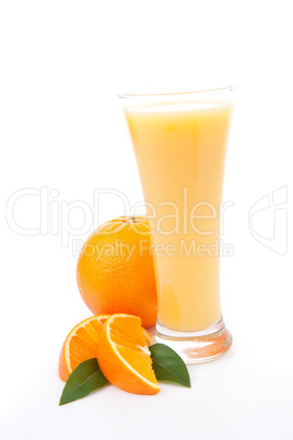 Glass of orange juice