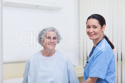 Nurse assisting a patient