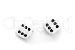 Black and white dices