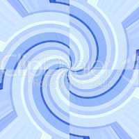 Blue curves forming spirals
