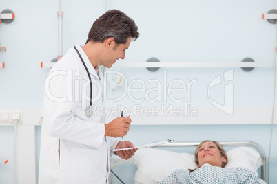 Doctor speaking with his patient