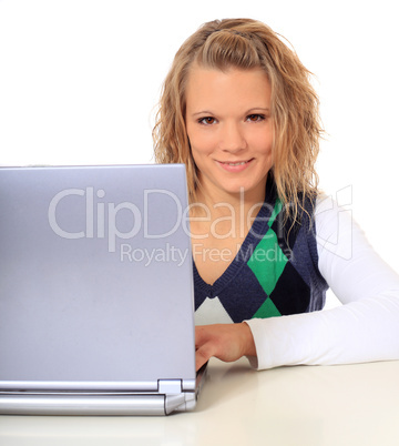 Frau mit Laptop Frau mit Laptop