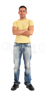 Motivierter junger Mann Motivierter junger Mann