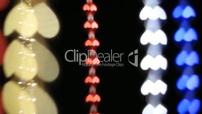 Beads with a heart-shaped bokeh