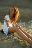 Woman on beach