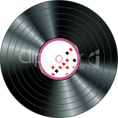 colorful musical vinyl record background with abstract cover