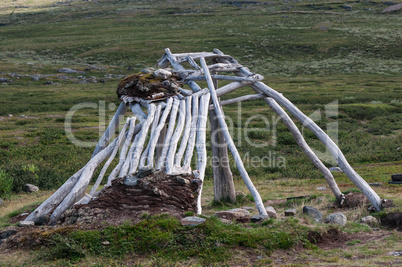 Sami Kote in schwedisch Lappland