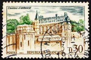 Postage stamp France 1963 Amboise Chateau, Royal Residence, Fran