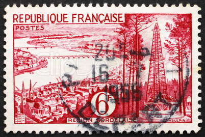 Postage stamp France 1955 Bordeaux, Gironde, France