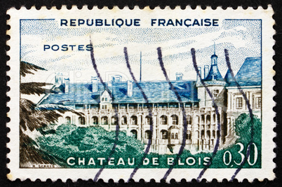 Postage stamp France 1960 Blois Chateau, France