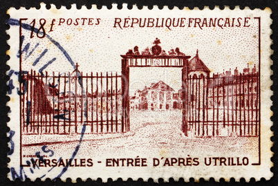 Postage stamp France 1952 Versailles Gate by Utrillo