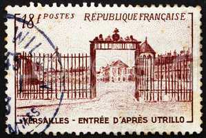 Postage stamp France 1952 Versailles Gate by Utrillo