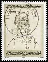 Postage stamp Austria 1969 Wife of the Artist, by Egon Schiele