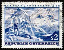 Postage stamp Austria 1970 Mountain Scene