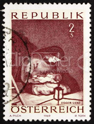 Postage stamp Austria 1969 Madonna by Albin Egger-Lienz