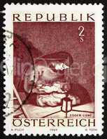 Postage stamp Austria 1969 Madonna by Albin Egger-Lienz