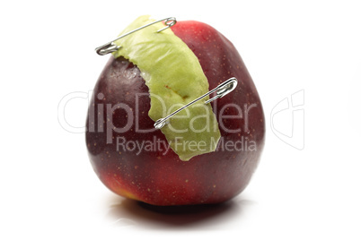 apple on a white background