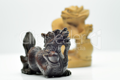 Chinese dragon made ??of ebony