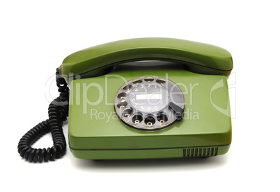 Old analogue disk phone