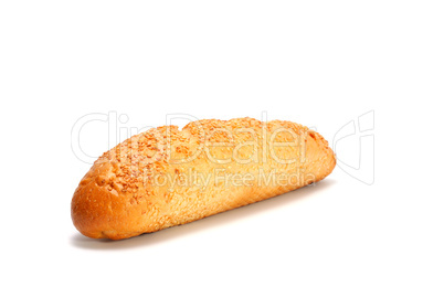 French bread isolated on white