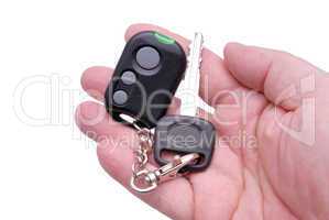 Car keys and remote control alarm system
