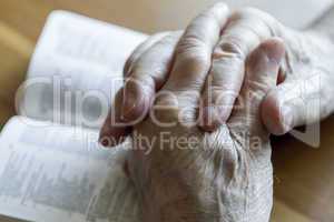 Praying Old Hands