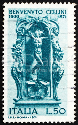 Postage stamp Italy 1971 Mercury by Benvenuto Cellini
